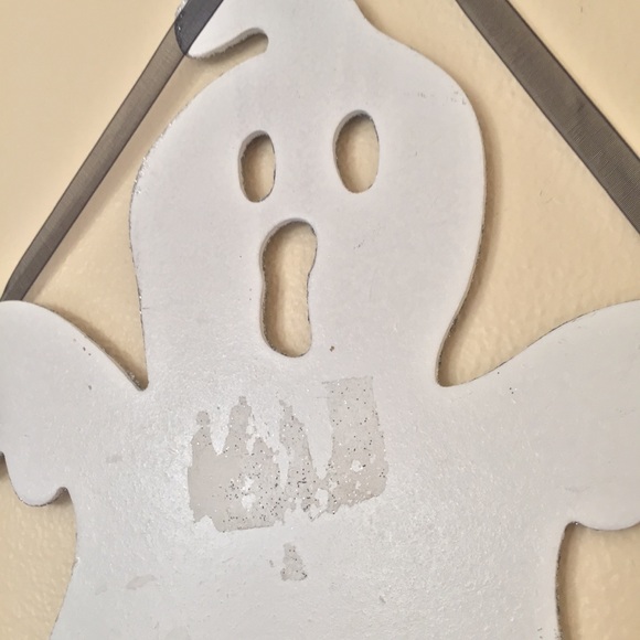 🐬 CLEARANCE ITEM: 13” Glittery Ghost Hanging Halloween Decoration - Picture 11 of 16